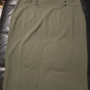 Olive Green Women's Skirt